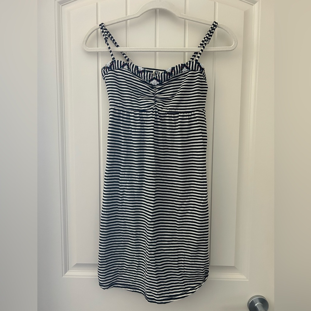 Roxy Striped Beaded Sundress